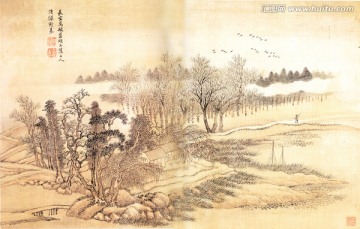 山水画 王翬 仿古山水册