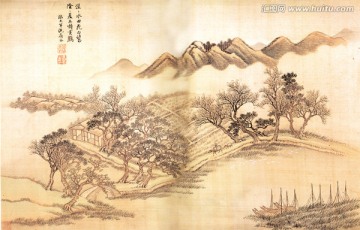 山水画 王翬 仿古山水册