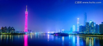广州CBD灯光节高清全景摄影