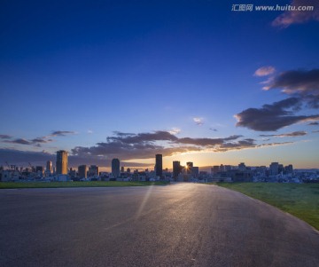 城市道路的风光