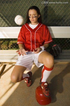 女子垒球队员
