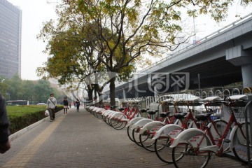 北京街头的公用自行车