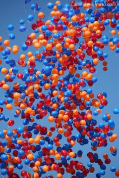彩色氢气球