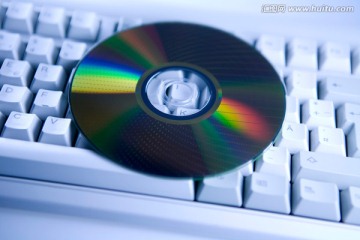 电脑键盘上的光碟