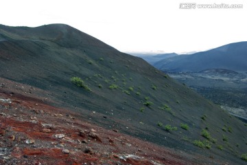 巨大的火山景观