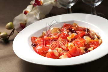 红腰豆番茄煮百合