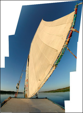 三桅小帆船航 尼罗河