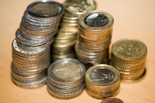 欧元和美分硬币