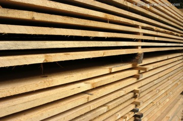  木材堆