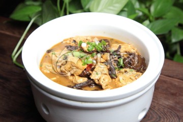 野蘑菇炖豆腐