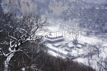 仰天山 文殊寺 雪景