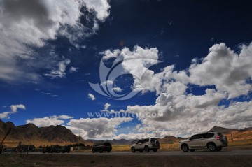 西藏风光 世界屋脊 蓝天白云