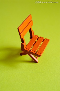 折叠椅模型特写