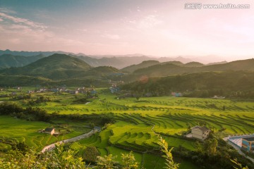 田园风光梯田