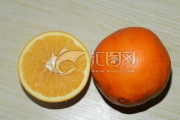 脐橙 橙子 切面