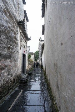 西递村中的小巷