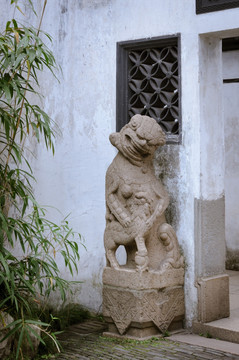 上海豫园石狮子