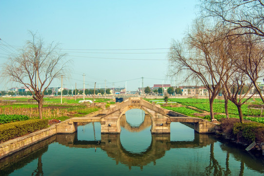 江南水乡石拱桥