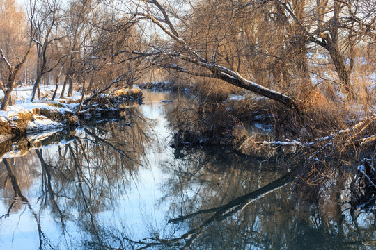 冬天的小河