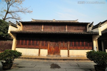 中国明清古建筑 砖木结构二层楼