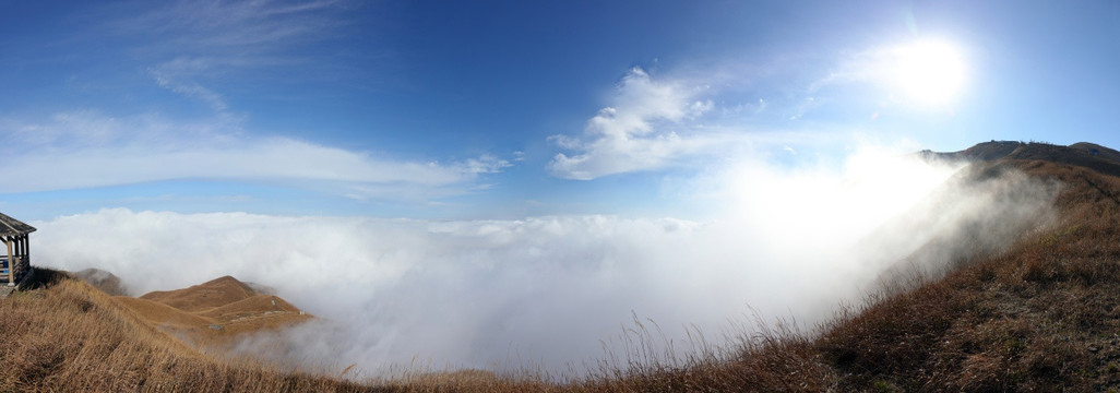 江西武功山冬季云海（矩阵全景）