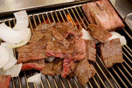 韩国美食韩式烤牛肉