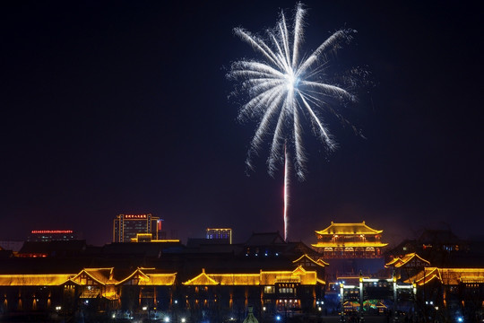 青州宋城夜景