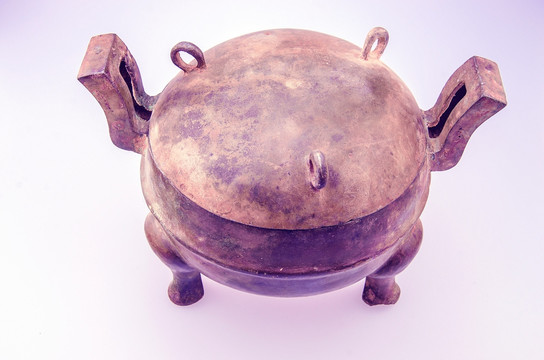 汉代三圆青铜鼎青铜器