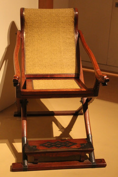 黄花梨交椅式躺椅