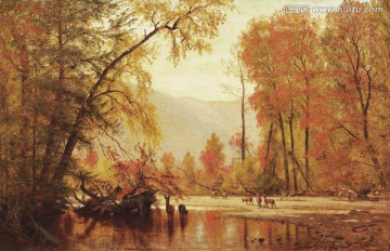森林 风景油画