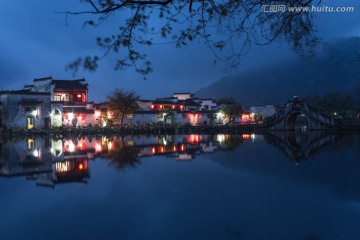 宏村南湖夜色