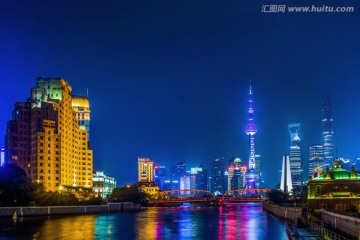上海地标夜景