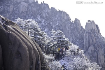 雪 雪景 黄山冬雪
