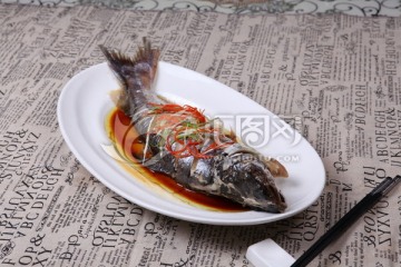 清蒸麻辣鱼特写