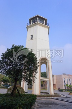 崇州西河河心岛灯塔
