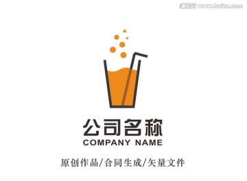 饮料logo 标志设计