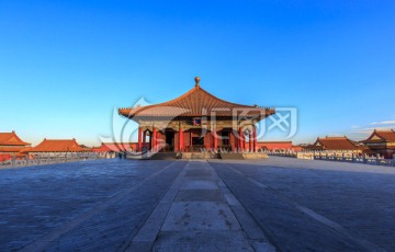北京故宫前三殿中和殿