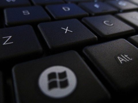 计算机键盘 字母X键特写