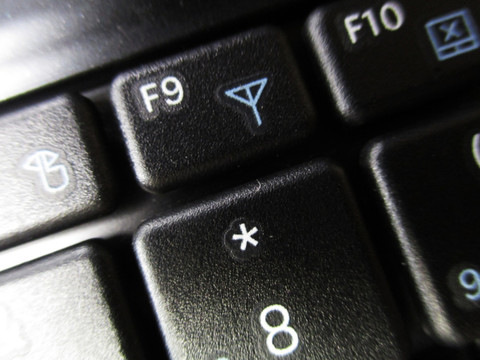 计算机键盘特写 F9 电脑键盘