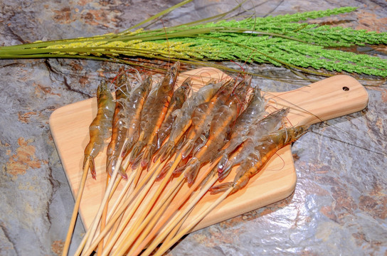 深水虾火锅串
