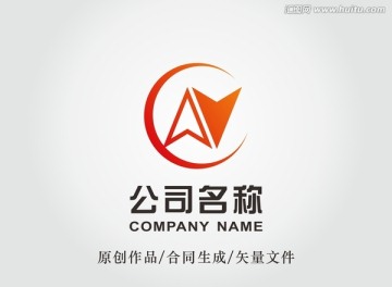 N字母方向logo 标志设计