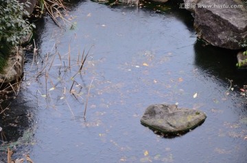 结冰的小池塘