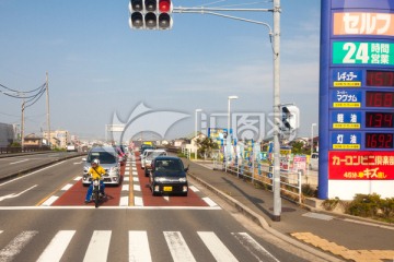 日本马路路口 十字路口