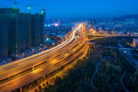 立交桥 夜景