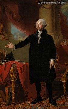 油画 华盛顿肖像
