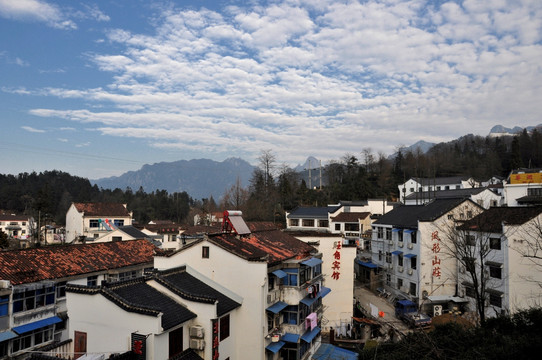 九华山风光 九华街景区