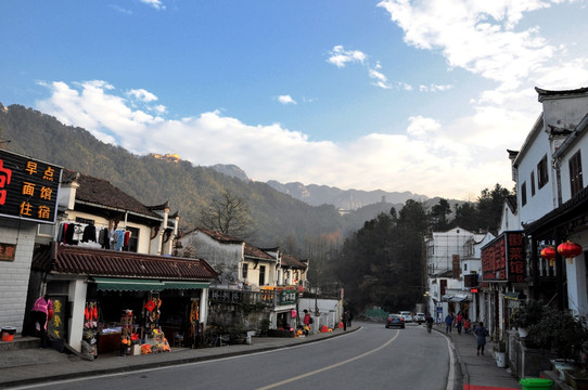 九华山风光 九华街景区