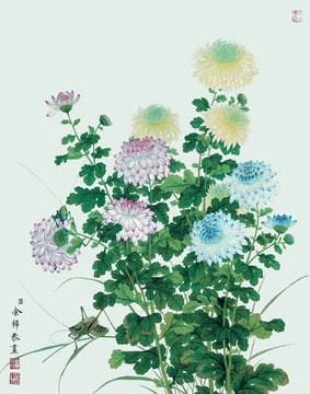 余挚 花鸟画册