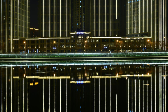 天津海河夜景