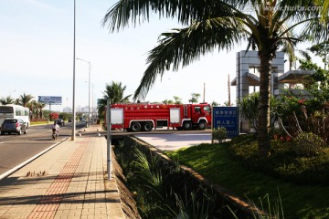海南消防培训基地 消防车